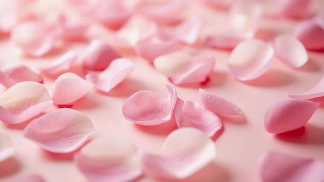 Soft pink rose petal pastel floral texture scattered across gentle romantic surface evocative mood