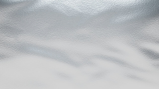 Silver hammered foil texture 3D render