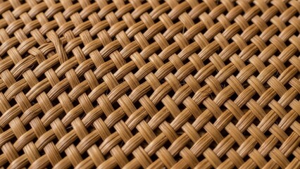 Woven Wicker Basket Texture Background.