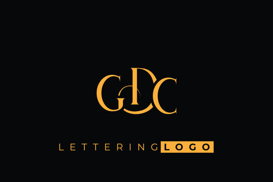 GDC Elegant Monogram Logo Design With Decorative Lettering