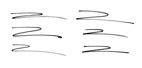 pencil hand writing rhythm set on transparent background