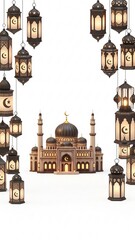 Luxury Arabic Ornament Design for Islamic Festival and Ramadan Poster