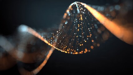 Abstract DNA strand visualization