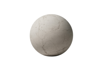 Cracked concrete sphere