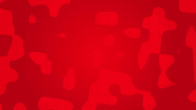 Red topographic map with a grid overlay. Suitable for outdoor enthusiasts researching terrain. Ideal for cartography projects, geography education materials, and mapping software interfaces.