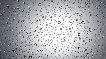 Water Droplets on Surface Close Up.