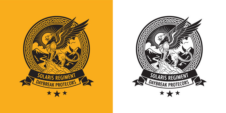 Solaris Regiment Daybreak Protectors Griffin Mountain Emblem
