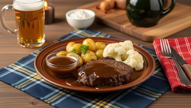Celebrating robbie burns day with traditional scottish cuisine and ale