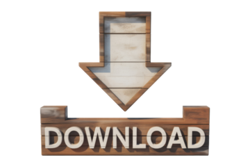 Wooden Download Sign