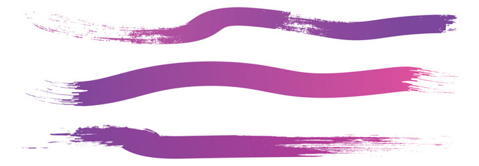 Color fluid brush, smooth line gradient drawing, design element, abstract. Swirl breast cancer Ribbon. Dynamic Fluid lines illustration. Stippled grain brush element collection.