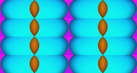 Abstract Rounded Block Pattern with Grainy Noise Texture Background