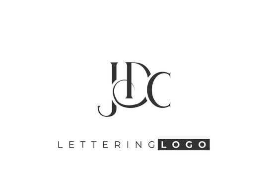JDC Elegant Monogram Logo Design With Decorative Lettering