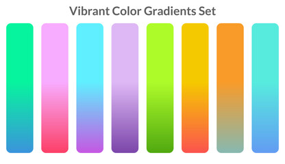 Obraz premium vibrant color gradients collection set