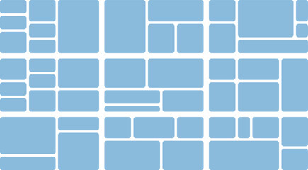 Modern bento grid layout for photo collage,tiling framing ,website app layout template