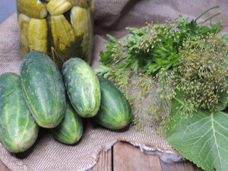 cucumbers in a basket