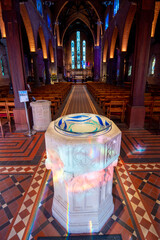 Holy Water Font in St George&rsquo;s Cathedral - Perth - Australia