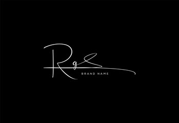 RG letter beauty cursive handwriting logo. vector logo| abstract logo| minimalist logo| brand identity| calligraphy design.