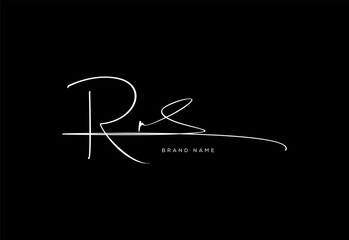 RR letter beauty cursive handwriting logo. vector logo| abstract logo| minimalist logo| brand identity| calligraphy design.