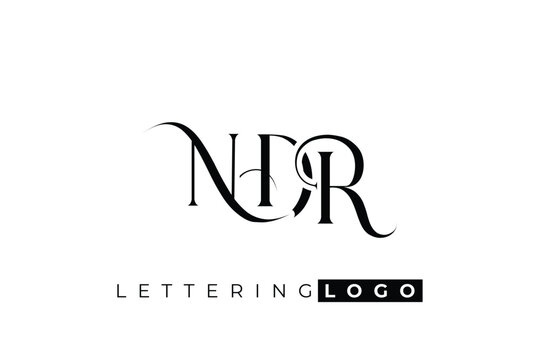 NDR Elegant Monogram Logo Design With Decorative Lettering