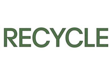 Green Recycle Word