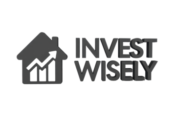 Invest wisely, house with growth arrow