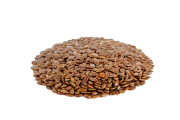 Obraz premium Pile of flax seeds on