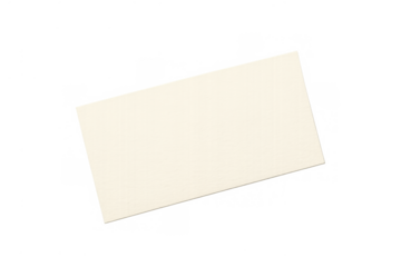 Beige blank business card mockup, offering a clean canvas for custom contact information or branding, isolated with transparent background