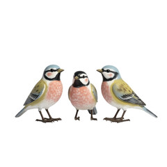 Fototapeta premium Three cute fantasy birds