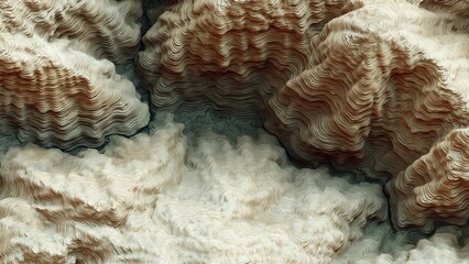 Topographic Abstract Terrain