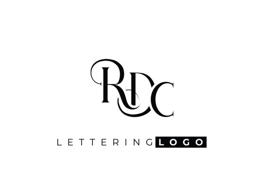 RDC Elegant Monogram Logo Design With Decorative Lettering