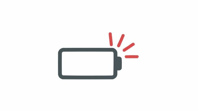 Low Battery Icon Warning Symbol.