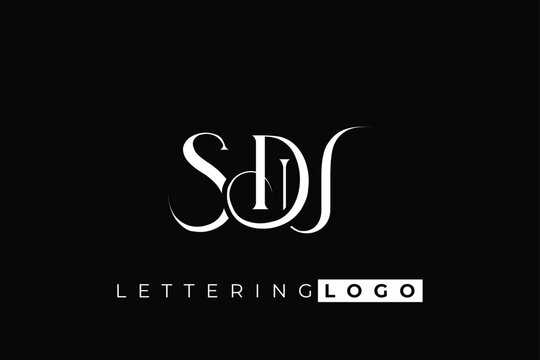 SDU Elegant Monogram Logo Design With Decorative Lettering