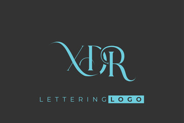 XDR Elegant Monogram Logo Design With Decorative Lettering