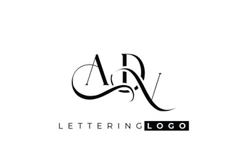 ADV Elegant Monogram Logo Design With Decorative Lettering