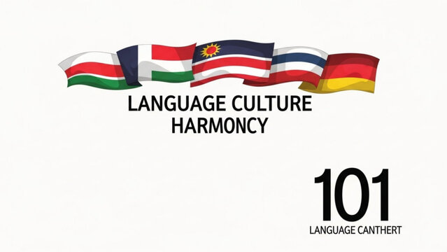 Collection of national flags representing language and culture harmony concept for global communication and diversity isolated on white