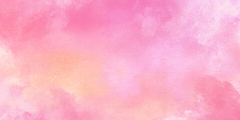 Fototapeta premium A soft abstract watercolor background featuring blended shades of pink and peach creating a calming visual texture