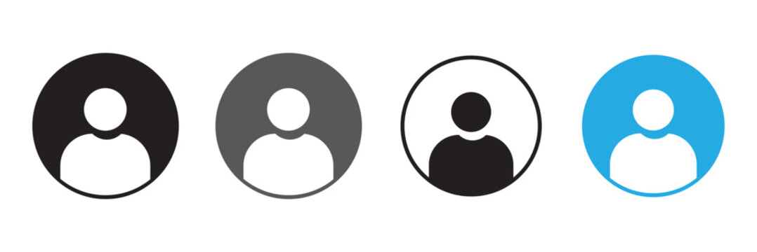 Default profile avatar icon. User account grey dp symbol for app, website, UI. Transparent PNG and vector illustration.
