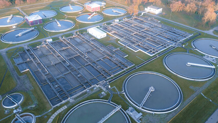 Aerial wastewater plant for sustainable water management