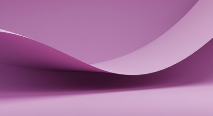 Minimalist presentation background featuring a smooth, sweeping blank curve suitable for text or product display space, graphic, volume, curvature