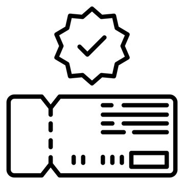 Ticket Outline Icon
