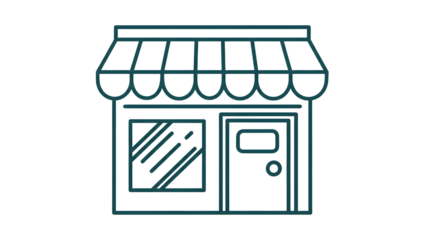 Minimalist Storefront Outline Icon