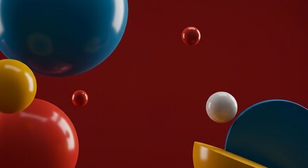 Bold abstract design emphasizing visual tension through unbalanced geometric and organic forms in contrasting colors, aesthetic, contemporary, surface