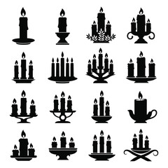 Elegant Candle Holder Silhouettes