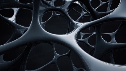 Abstract gray network structure backdrop