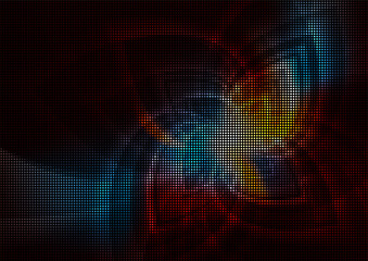 Vibrant halftone abstract vector background with colorful dots and gradients. Perfect for modern designs.