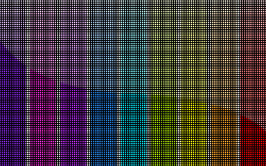 Abstract vector background featuring vibrant colorful halftone strips. Ideal for modern designs, digital art, or creative projects needing a bold visual element.