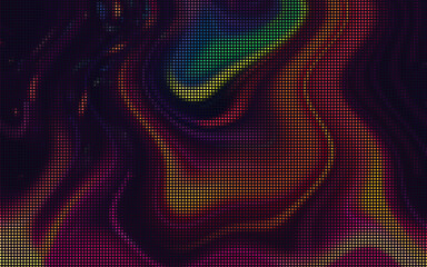 Dynamic halftone pattern with bright colors creates an eye catching abstract background for various design projects. Perfect for modern graphics and digital art.