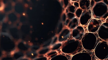 Abstract Neurons Network Connection