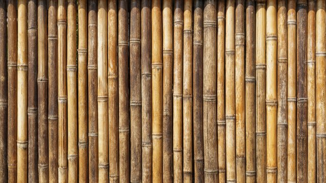 Bamboo wall background texture