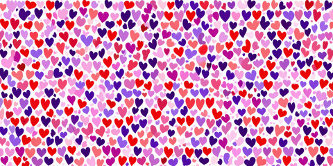 Colorful Heart Pattern Background &ndash; Generative AI